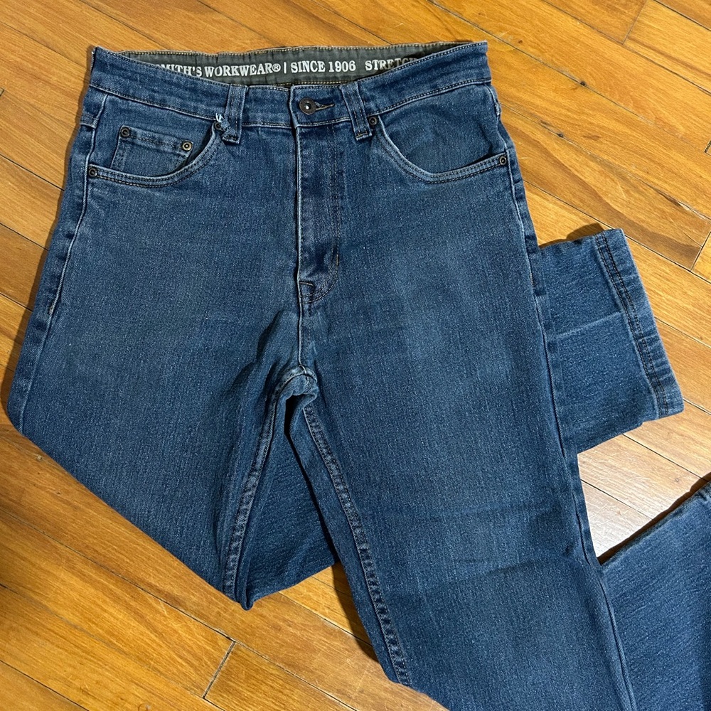 Men’s Smith’s Workwear Denim Jeans | 33x30 | Stretchy, Durable